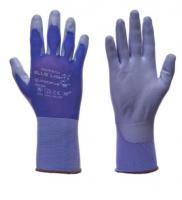 Manusi Protective gloves, BLUE LIGHT, nylon / poliuretanowe, size: 10/XL, 12 pairs, colour: blue/grey, durability: EAC; EN 388; EN 420; Kategoria II