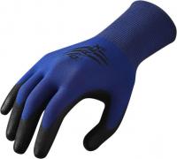 Manusi Protective gloves, G-REX P01, nylon / poliuretanowe, size: 10/XL, 12 pairs, colour: black/blue, durability: 3121; EN 388; EN 420; Kategoria II