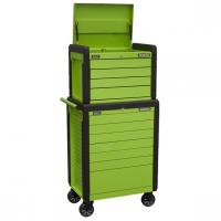 Carucior scule - neechipat Tool trolley/box, number of all drawers: 11, colour: green, width: 702mm, depth: 477mm, height: 1470mm