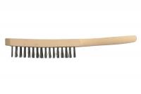 Wire brush Wire brush 1 pcs, shape: rectangular, handle: wooden, for surface cleaning, directly on rust