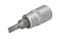 1/4' - Tubulare cu bit - plate Socket (Bit / male end/bit) flat, socket / drive: 1/4", metric size: 4 mm