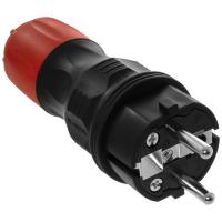 Stecher Electric plug, type: round, plug type: E/F (uni-schuko), protection level: IP54, line: Professional, voltage: 230 V