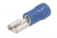 Mufe conexiuni electrice tip 1 Opak. 100 szt. Końcówka izolowana żeńska niebieskie 4,8x0,8 mm