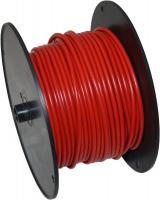 Cabluri si conductori electrici Kabel elektryczny (przewód) FLY (dawny FLK) izolacja z tworzywa sztucznego PCW na szpulach do odwijania, 1,5 mm2 czerwony 100 m