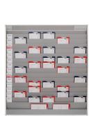 Panouri gestionare activitate service Planning board, no of columns: 5, number of rows: 15, board type: 5S; Kanban, maintenance, 1757mm x1580mm