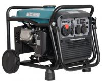 Generator de curent electric cu motor pe benzina Inverter power generator petrol type: Petrol 230V, engine power 7 HP, top power: 4kW, rated current: 17,4A, sockets: 12V/8,3A, 2x16A (230V); starting: electric/manual