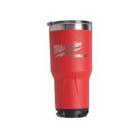 Alte containere Thermal mug, colour: red, shape: round, material: metal / plastic
