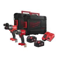 Kit unelte de putere Power tools kit 2 pcs (SET:5 pcs), battery-powered: Air impact wrench; Drill-screwdriver, battery included:, charger included:, number of batteries: 2 pcs