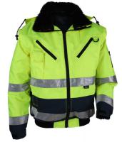 Jachete - Altele imbracaminte de protectie si de lucru (JACHETĂ), scurt, marime: L, material: fibra de poliester, culoare: albastru navy/galben