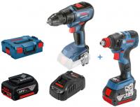 Kit unelte de putere Power tools kit, battery-powered: Air impact wrench; Drill-screwdriver, number of batteries: 2 pcs