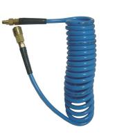 Furtunuri Spiral pneumatic hose AIRPRESS, polyurethane, maximum pressure: 12bar, inner diameter: 8mm, length: 10m, with fast couplers