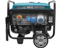 Generator de curent electric cu motor pe benzina Power generator petrol type: Petrol 230V, engine power 18 HP, top power: 9,2kW, rated current: 40A, sockets: 1x16A (230V), 1x32A (230V), 1x63A (230V); starting: electric/manual