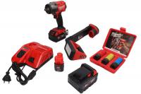 Kit unelte de putere Power tools kit 2 pcs (SET:8 pcs), battery-powered: Air impact wrench; Workshop lamp, battery included:, charger included:, number of batteries: 3 pcs, kit contains: impact socket(s)