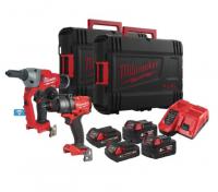 Kit unelte de putere Power tools kit 2 pcs (SET:9 pcs), battery-powered: Drill-screwdriver, battery included:, charger included:, number of batteries: 4 pcs